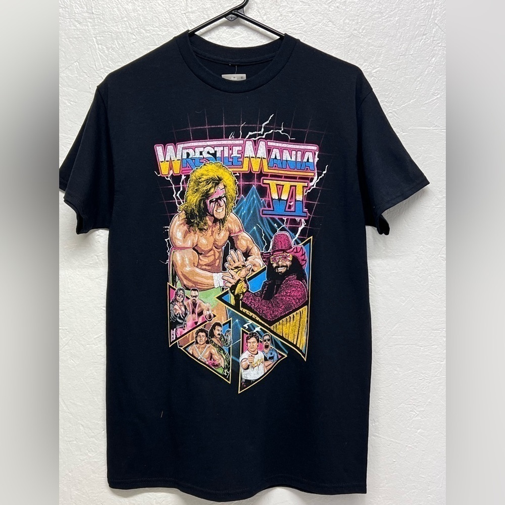 MENS - Wrestle Mania VI Tee Shirt - Black - M
